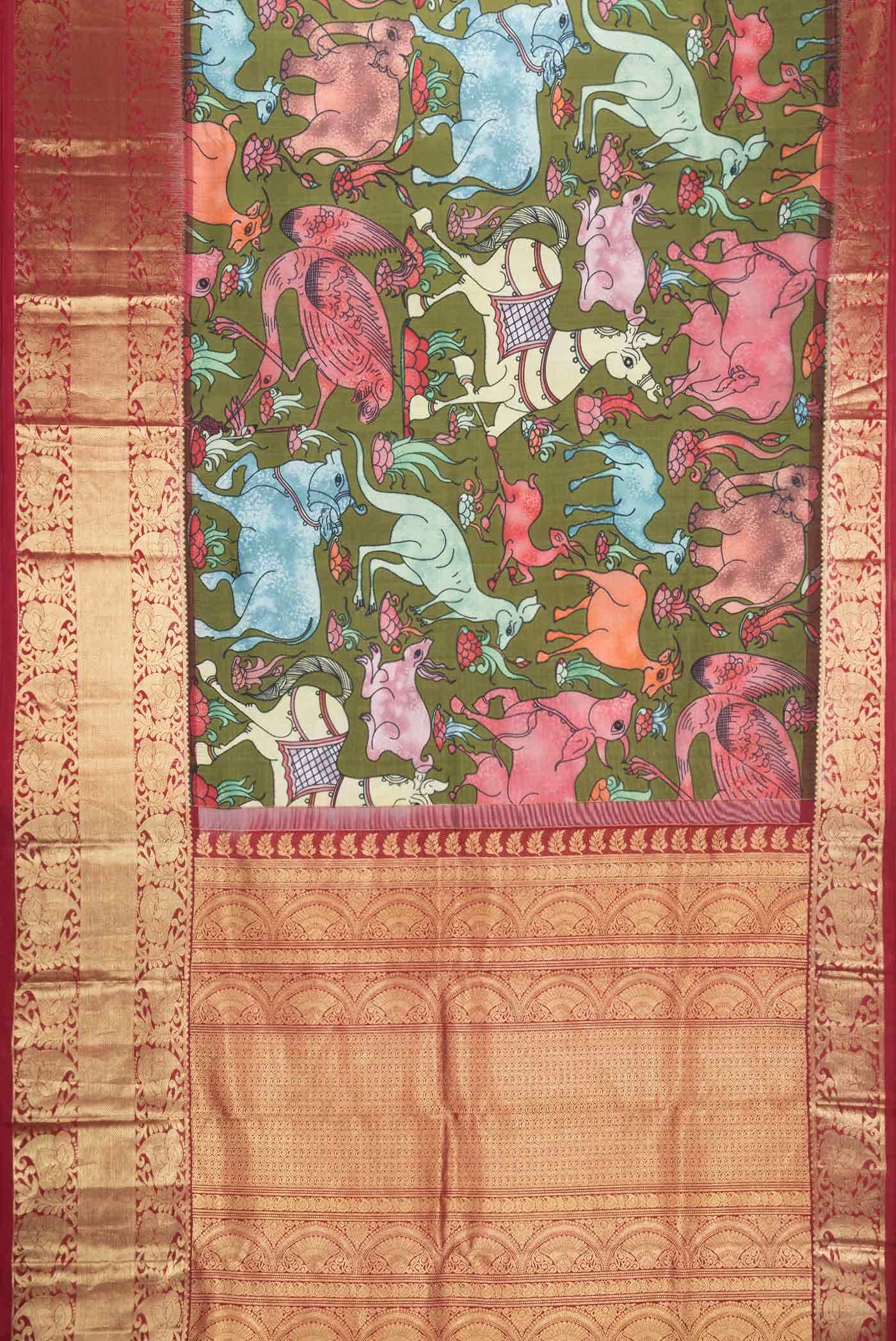 Green Kanchipuram Silk Saree