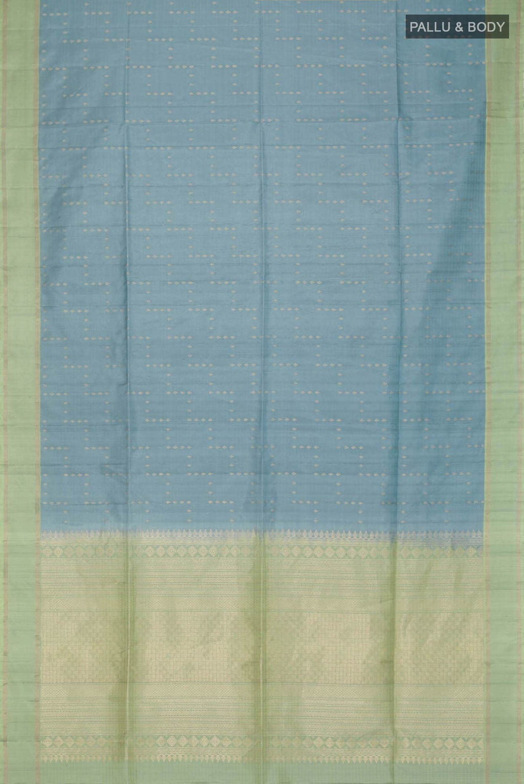 Blue Grey Soft Silk Saree