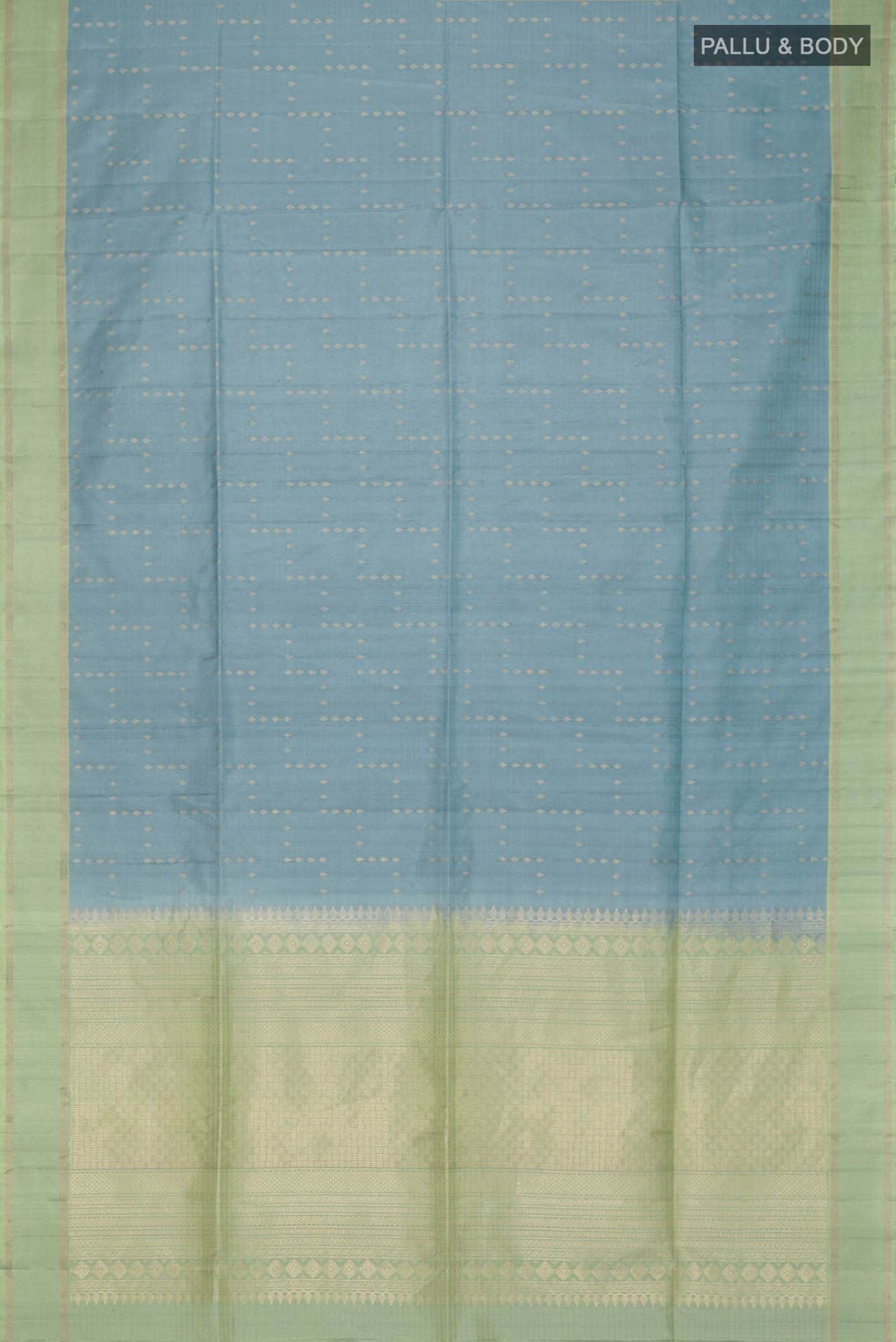 Blue Grey Soft Silk Saree