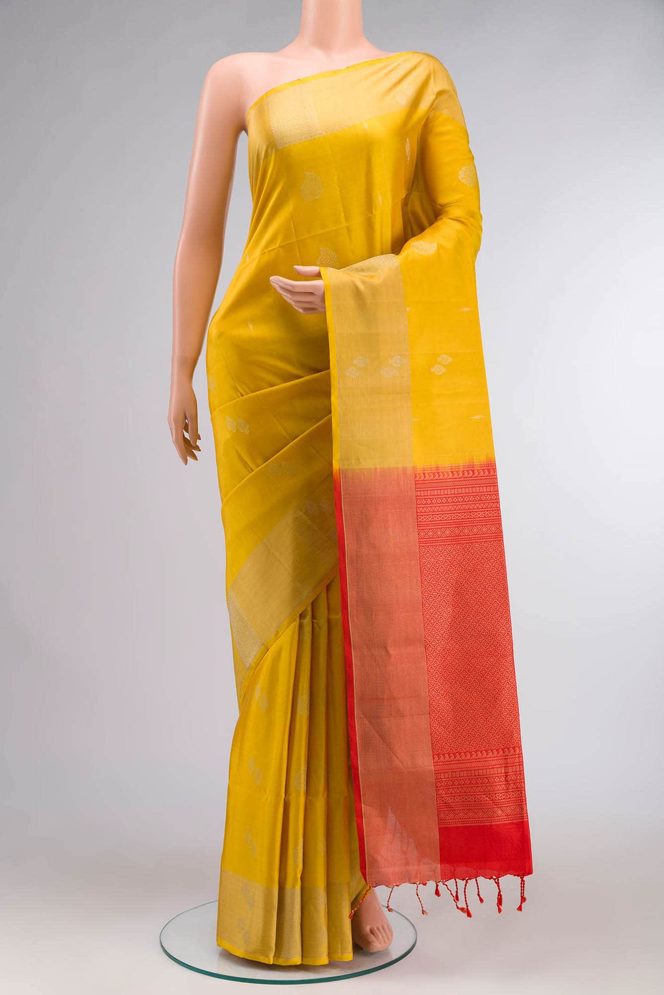Yellow Soft Silk Saree