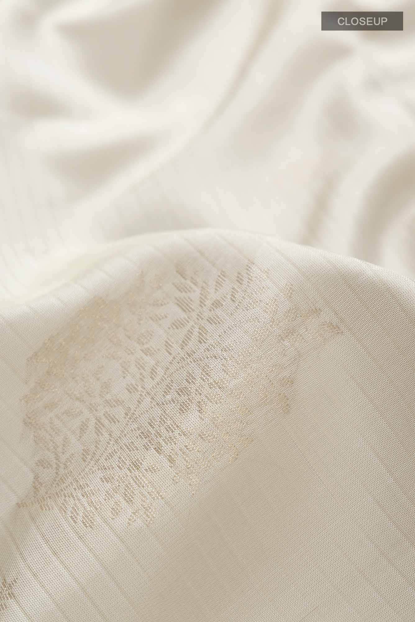 Cream Soft Silk Saree