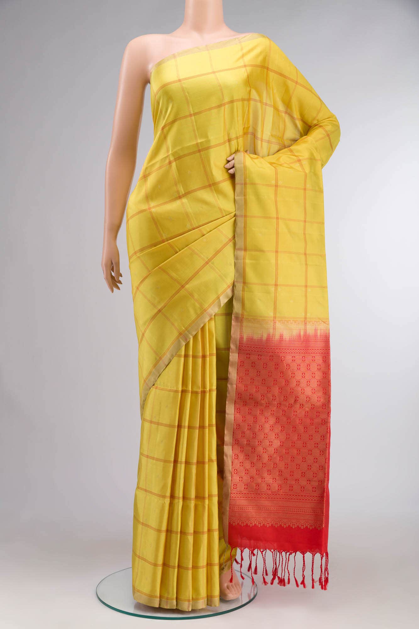 Yellow Soft Silk Saree