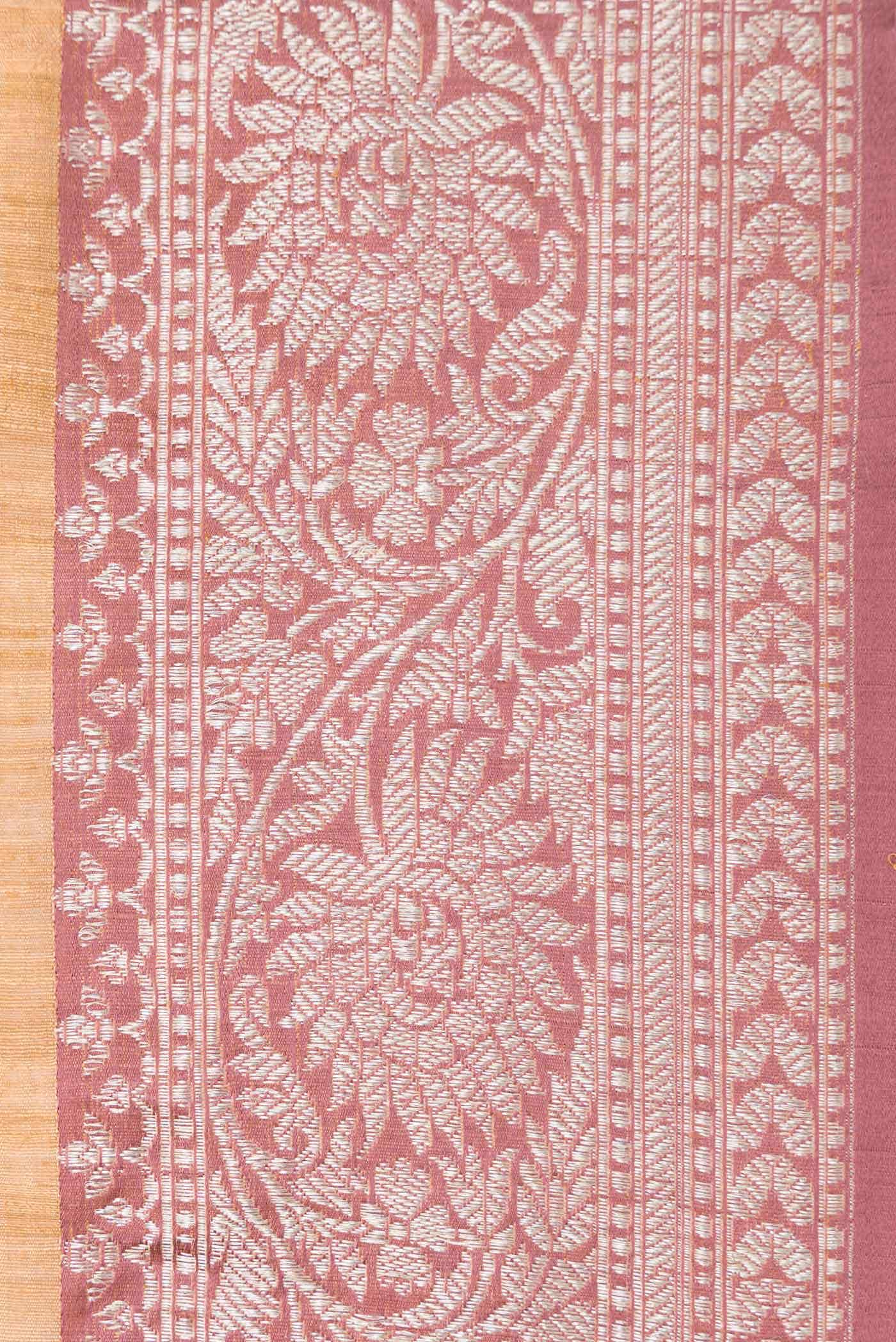 Sandal Banarasi Silk Saree