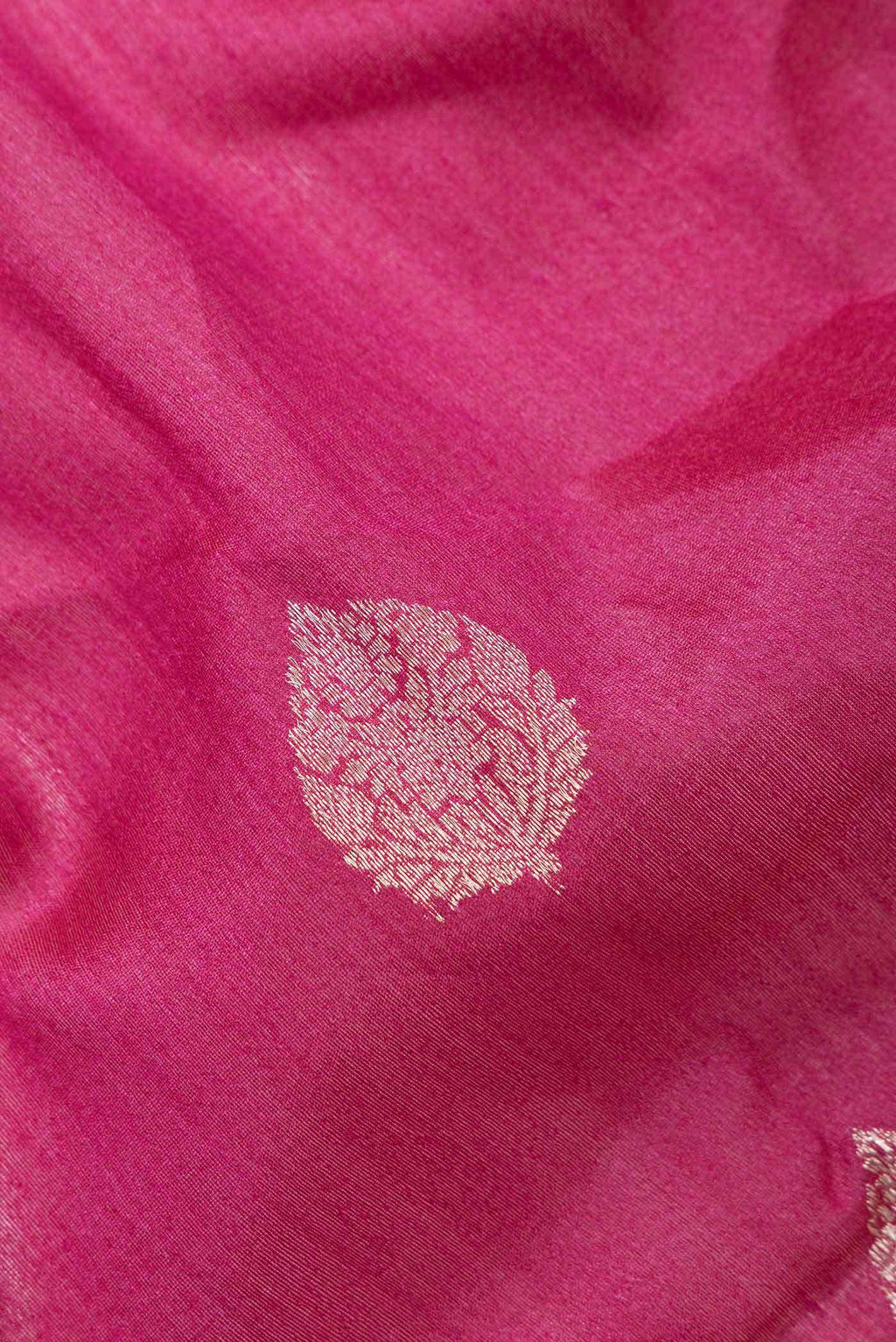 Rani Pink Dual Tone Banarasi Silk Saree