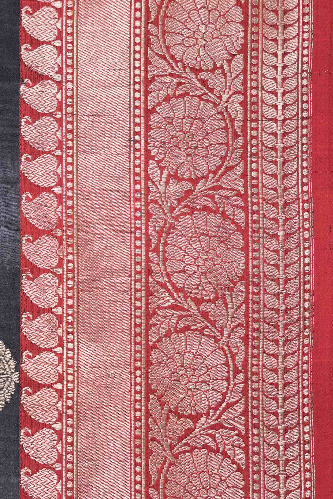 Black Banarasi Silk Saree