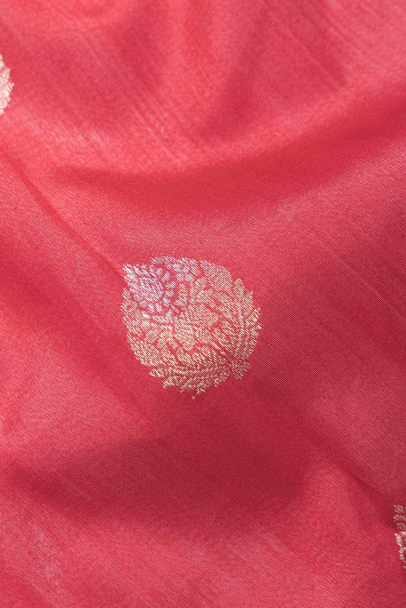 Red Dual Tone Banarasi Silk Saree