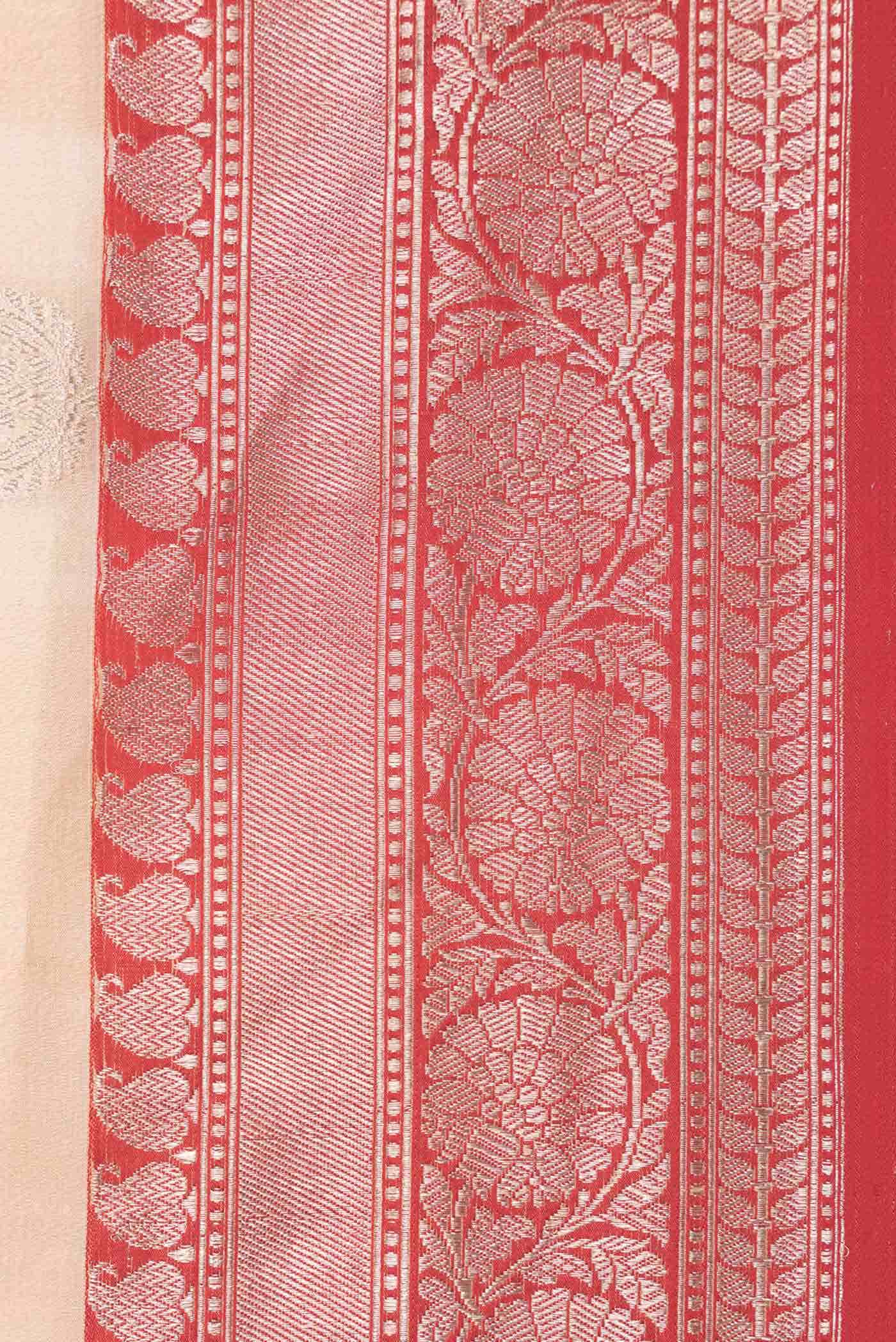 Sandal Dual Tone Banarasi Silk Saree
