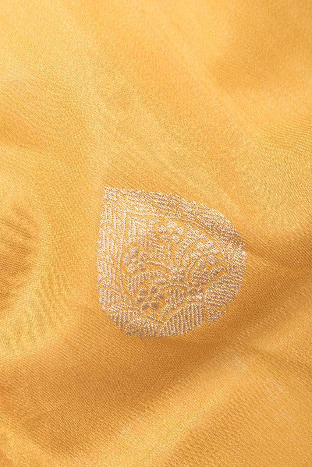 Mustard Dual Tone Banarasi Silk Saree
