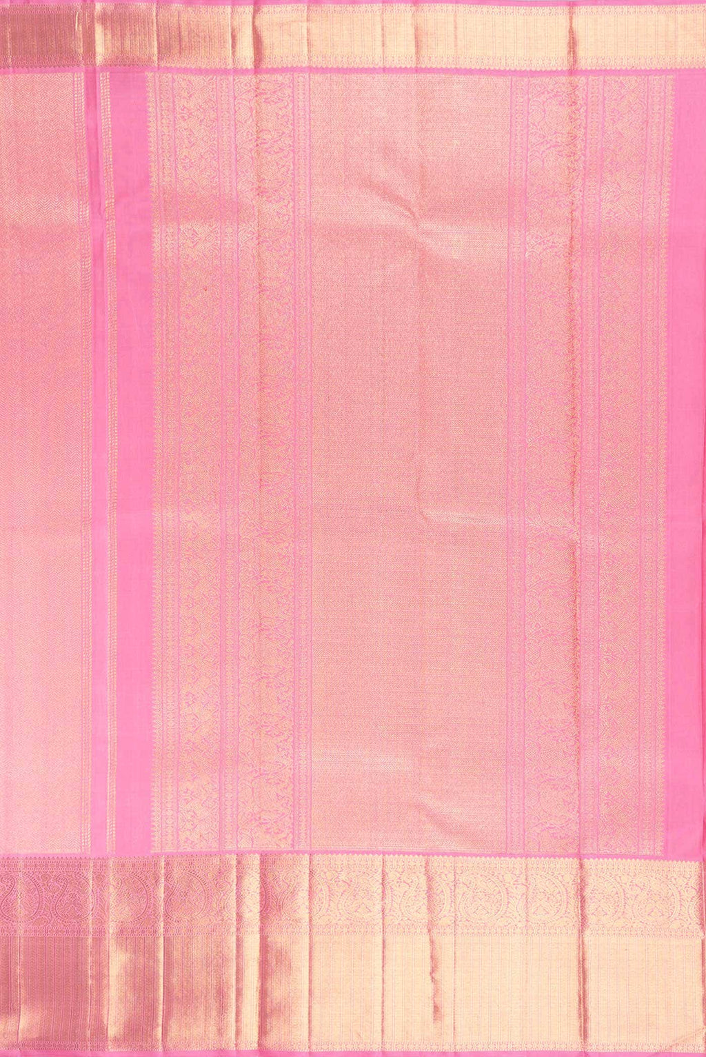Pure Silk Pure Zari Pink Dual Tone Kanchipuram Saree