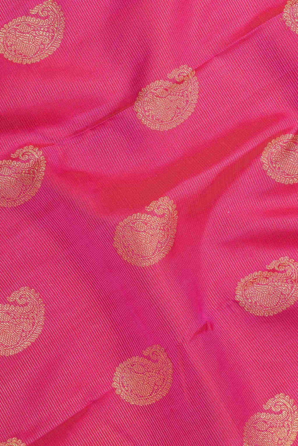 Pure Silk Pure Zari Pink Dual Tone Kanchipuram Saree