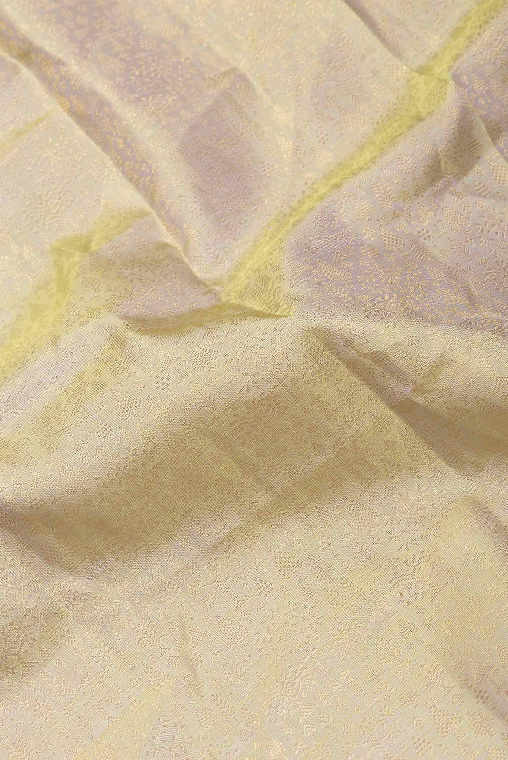 Pure Silk Pure Zari Light Green Dual Tone Kanchipuram Saree