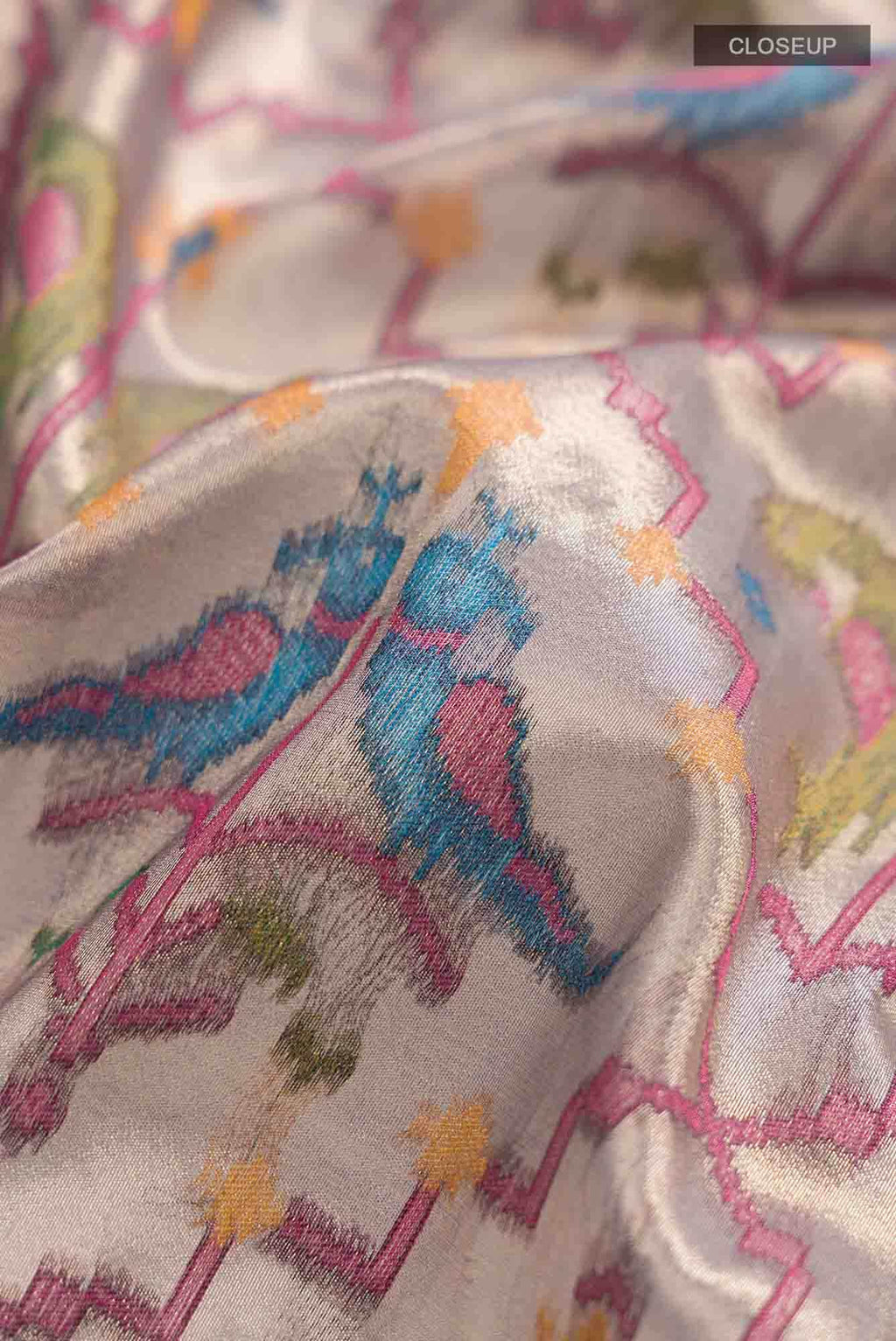 Lavender Blended Tissue Silk Saree