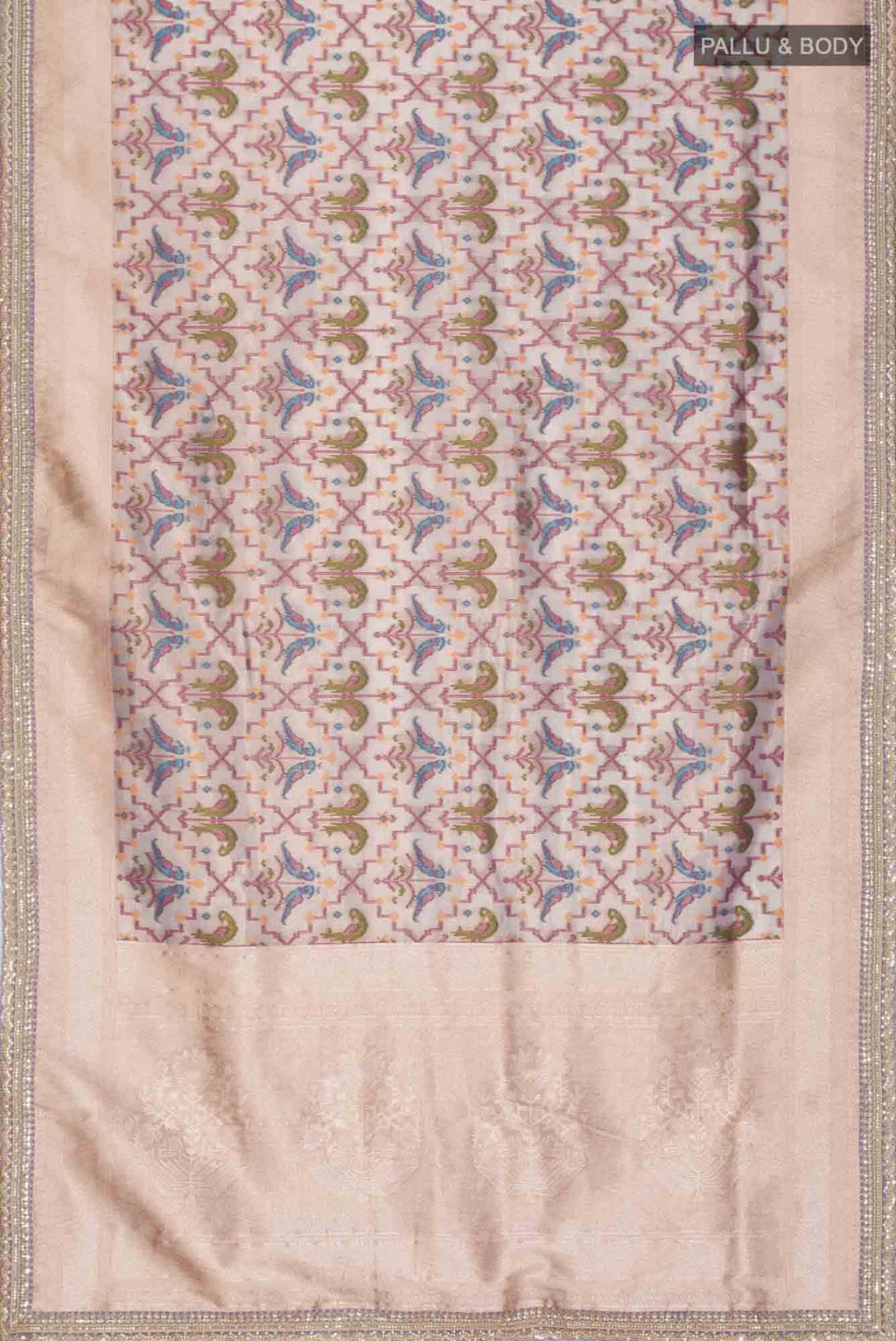 Lavender Blended Tissue Silk Saree
