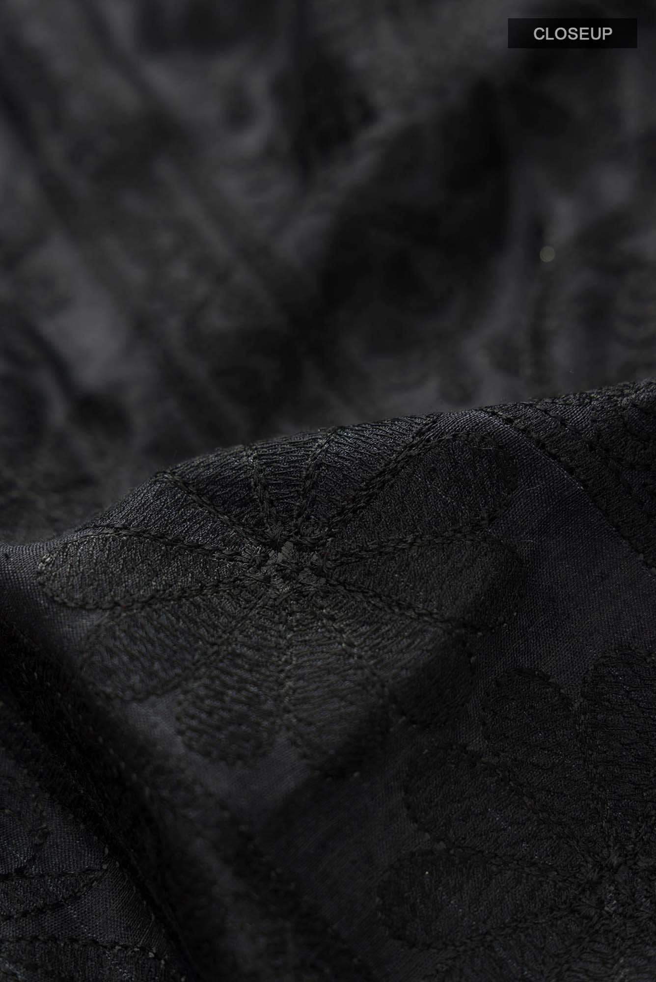 Black Tussar Silk Saree