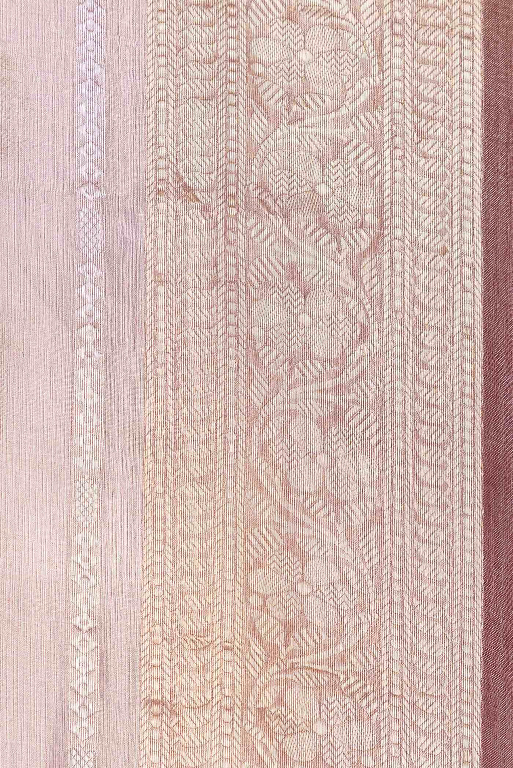 Maroon Dual Tone Organza Silk Saree