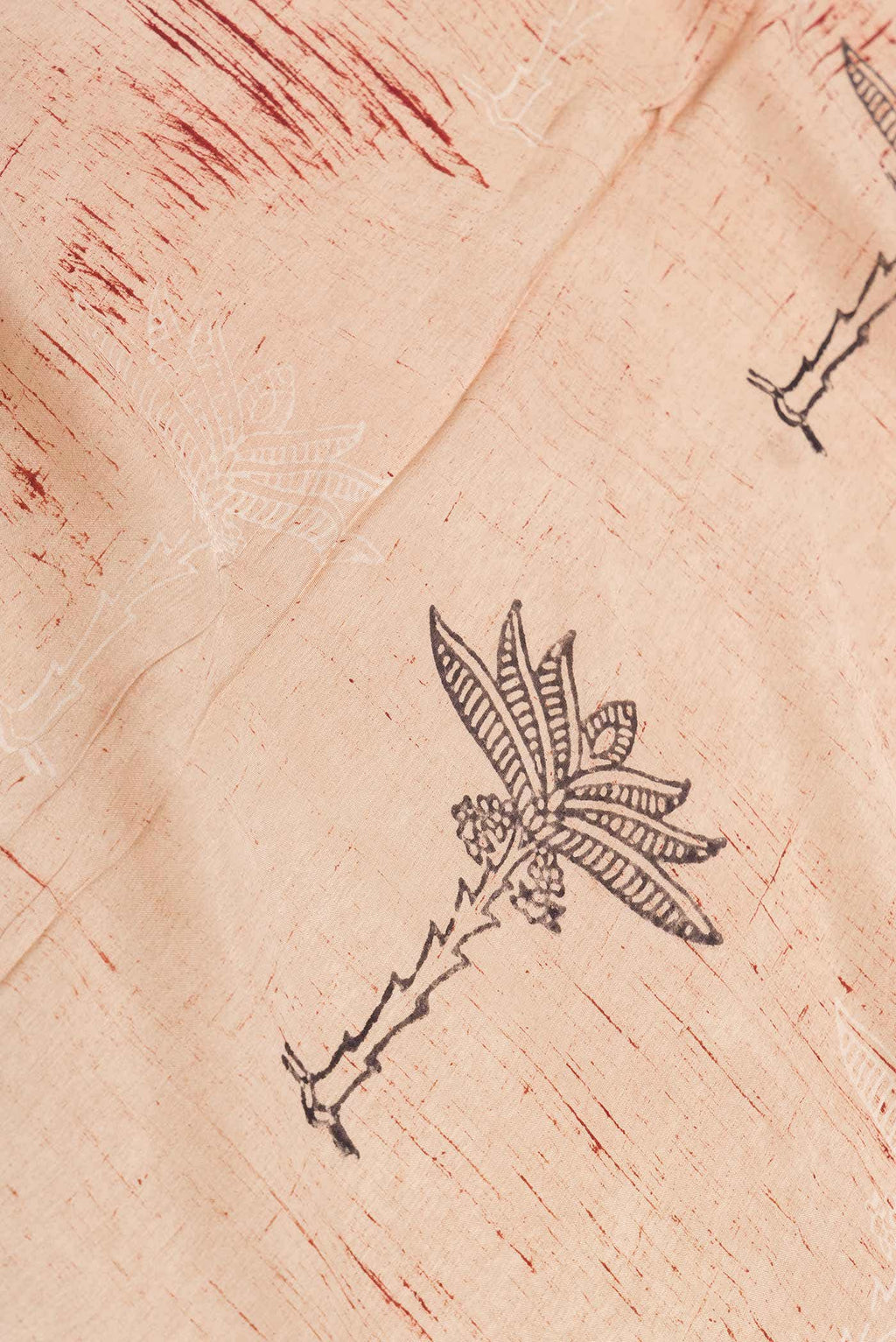 Peach Dual Tone Chanderi Silk Saree