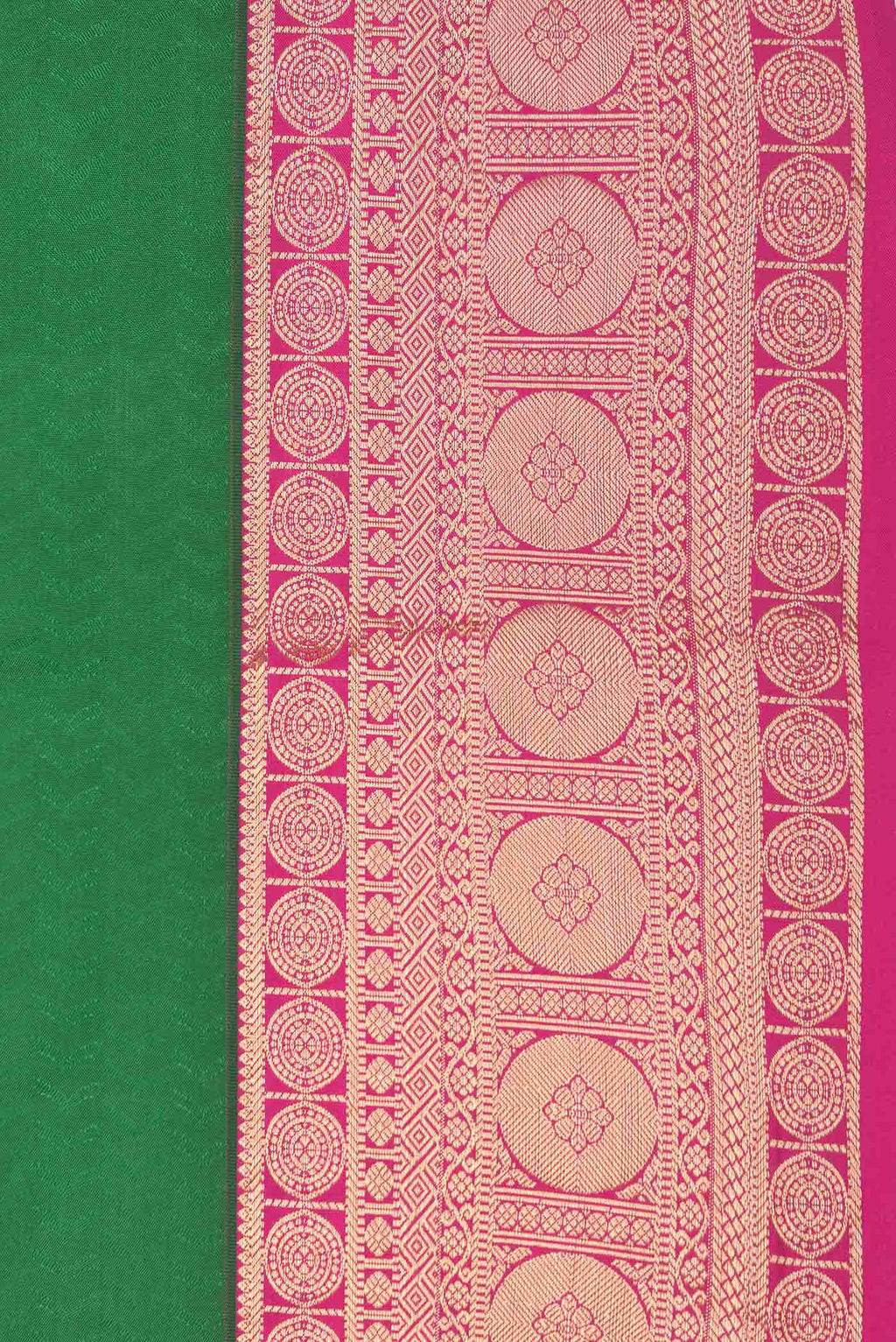 Green Dual Tone Kanchipuram Silk Saree