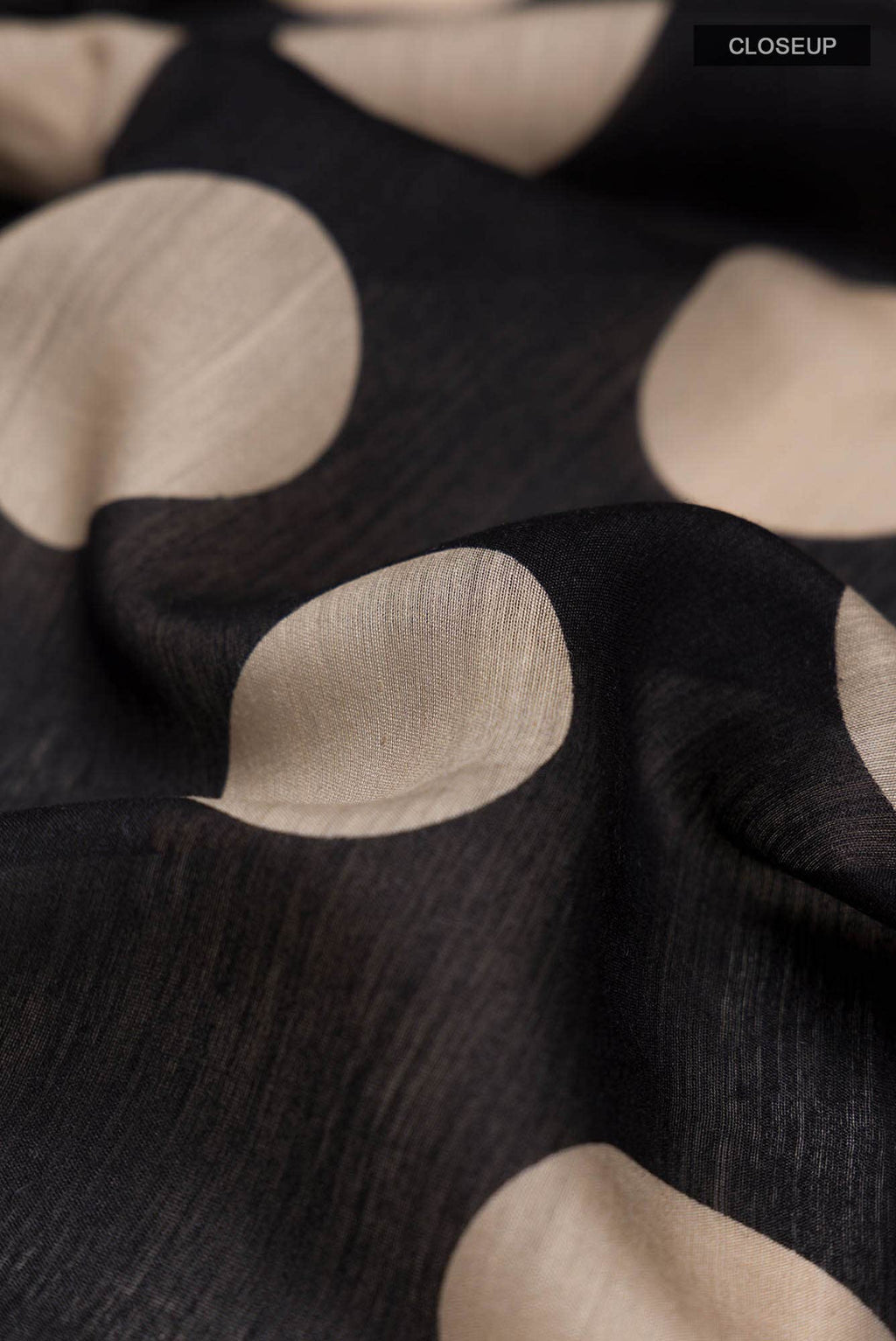 Black Bhagalpuri Tussar Silk Saree