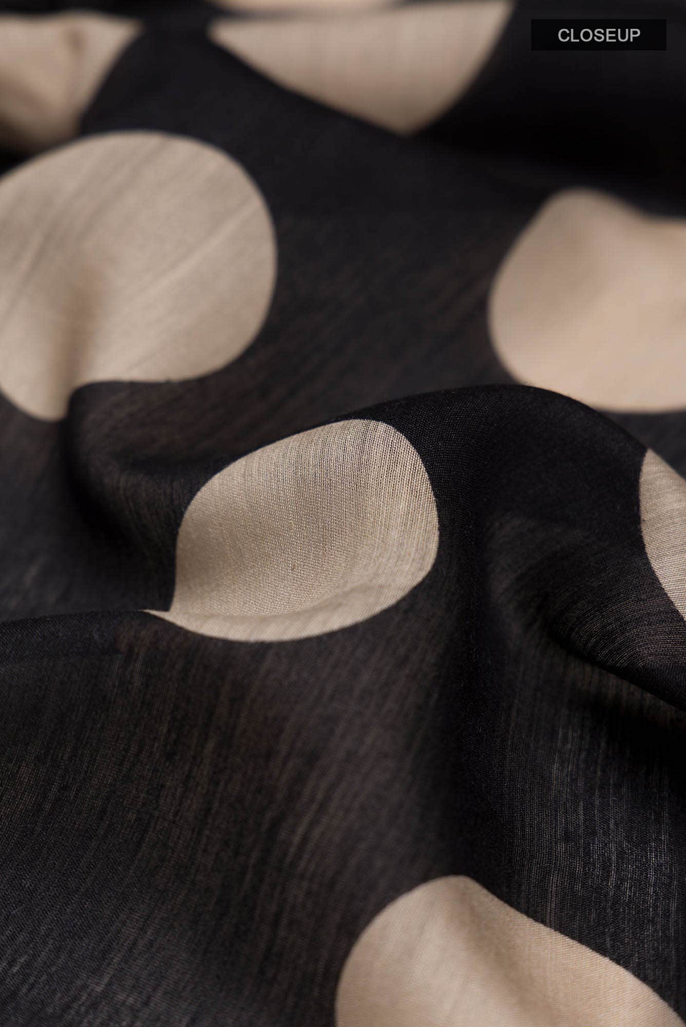 Black Bhagalpuri Tussar Silk Saree