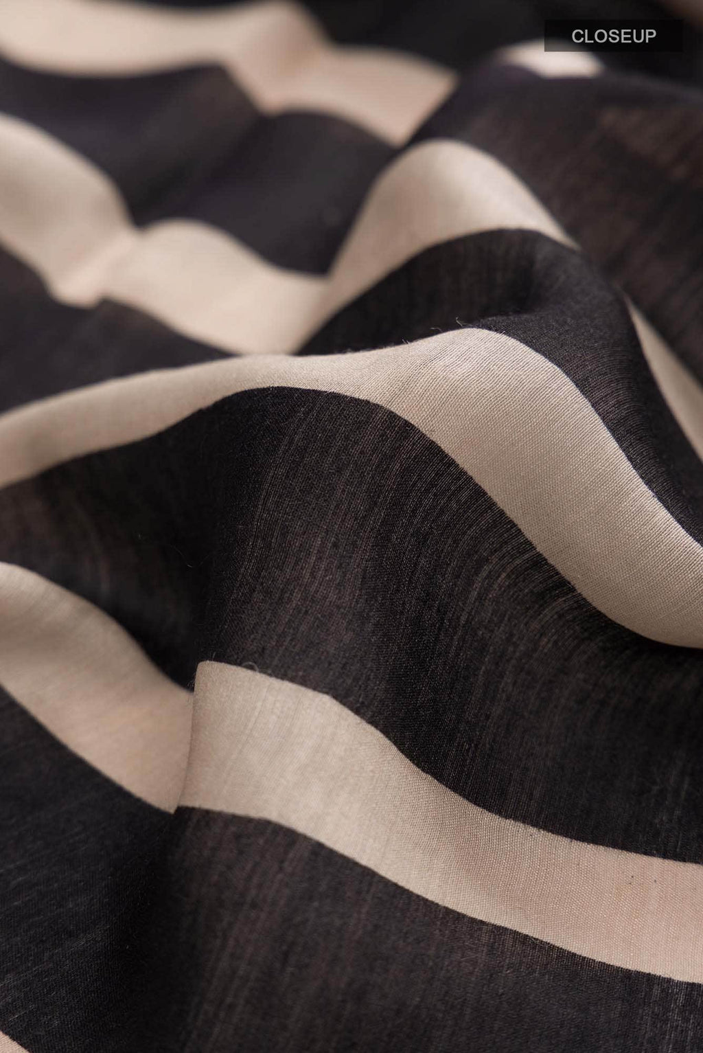 Black Bhagalpuri Tussar Silk Saree