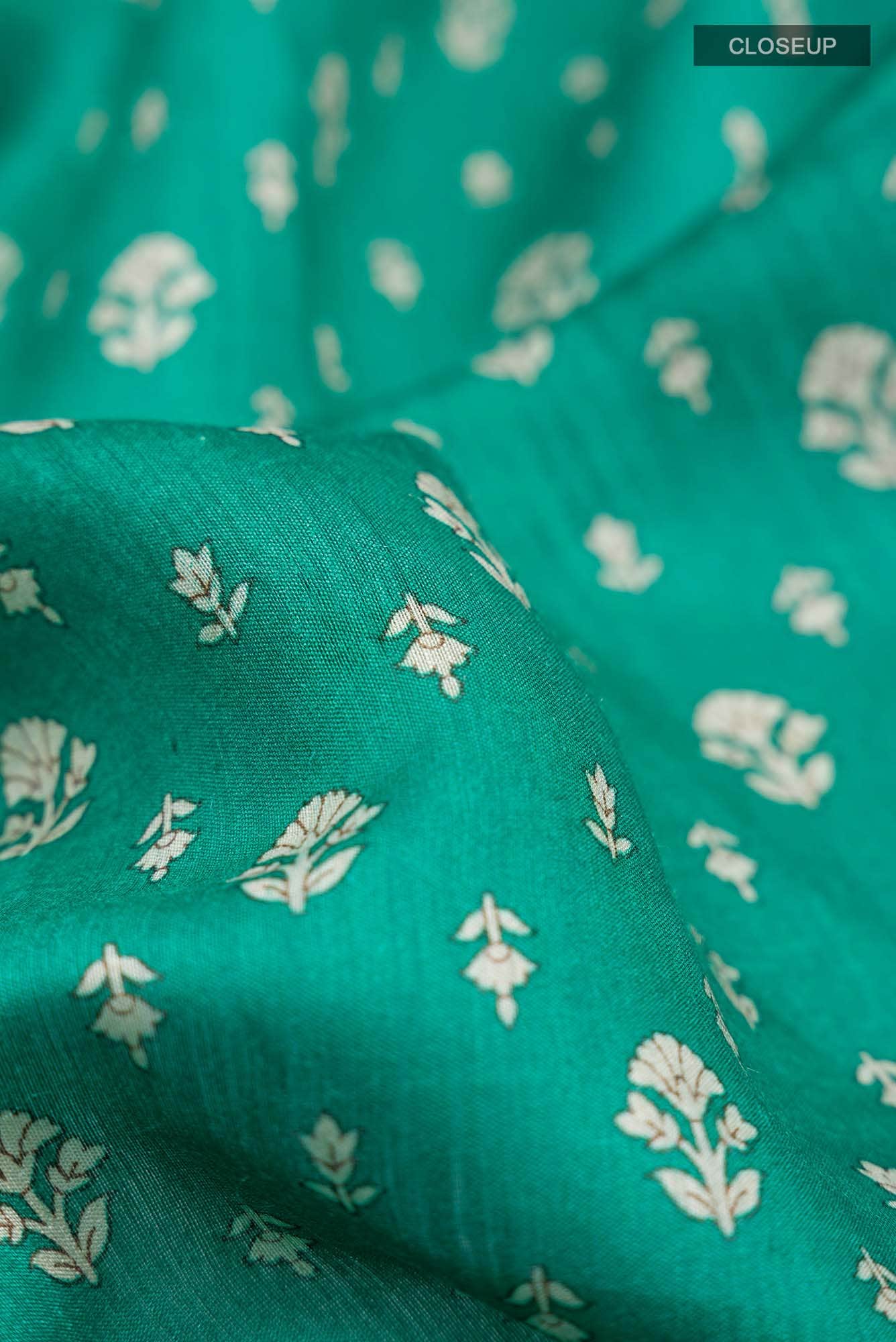Green Bhagalpuri Tussar Silk Saree