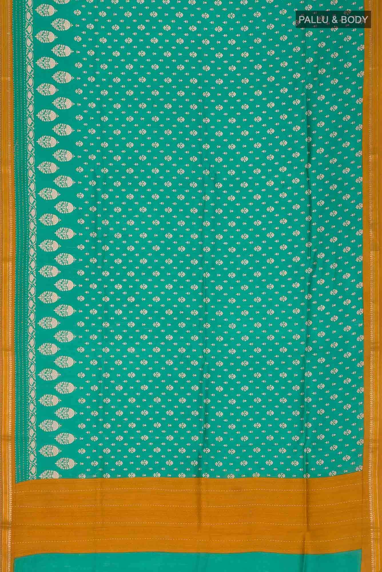 Green Bhagalpuri Tussar Silk Saree