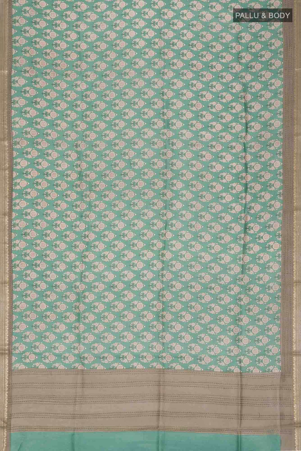 Green Bhagalpuri Tussar Silk Saree
