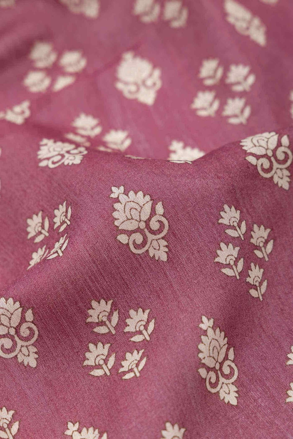 Mauve Tussar Silk Saree
