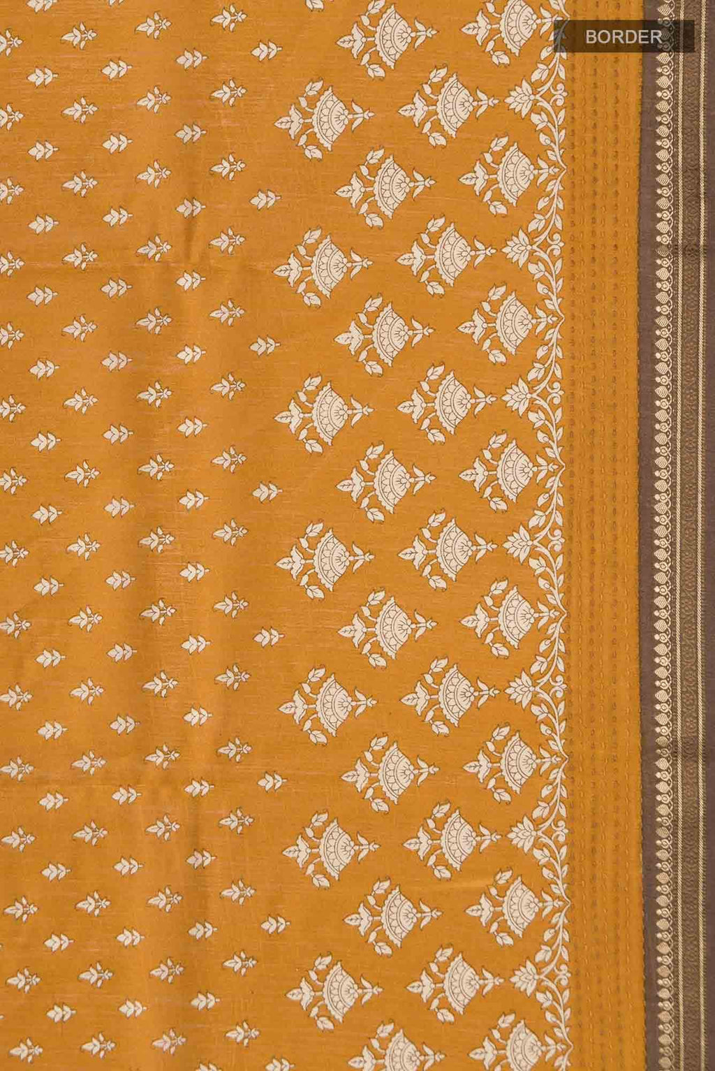 Yellow Bhagalpuri Tussar Silk Saree