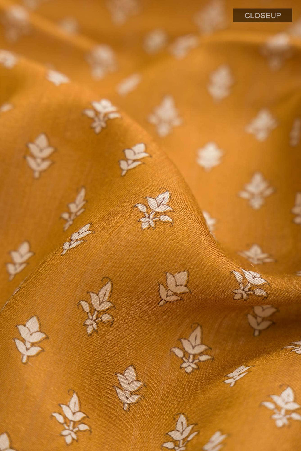 Yellow Bhagalpuri Tussar Silk Saree