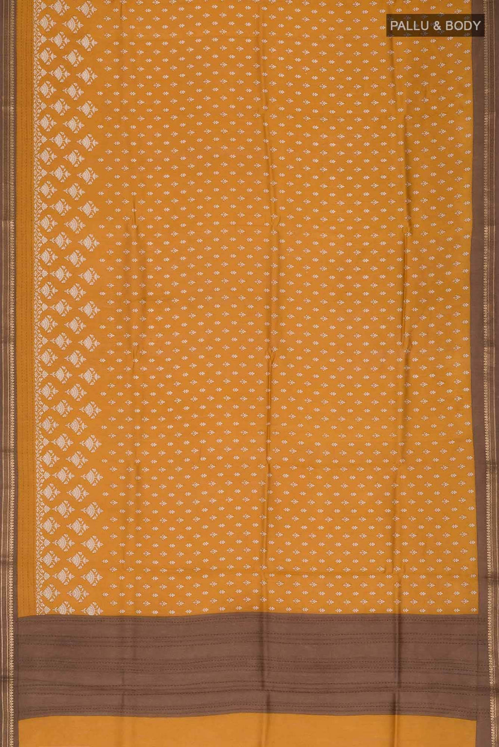 Yellow Bhagalpuri Tussar Silk Saree