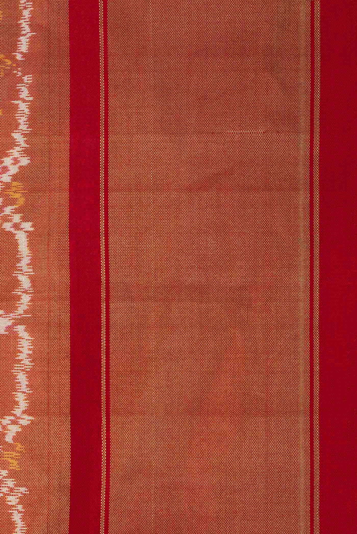 Beige Double Ikat Saree