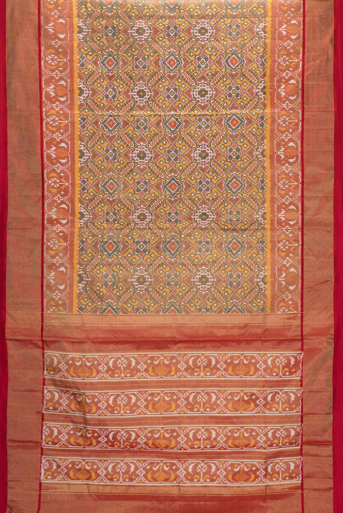 Green Double Ikat Saree