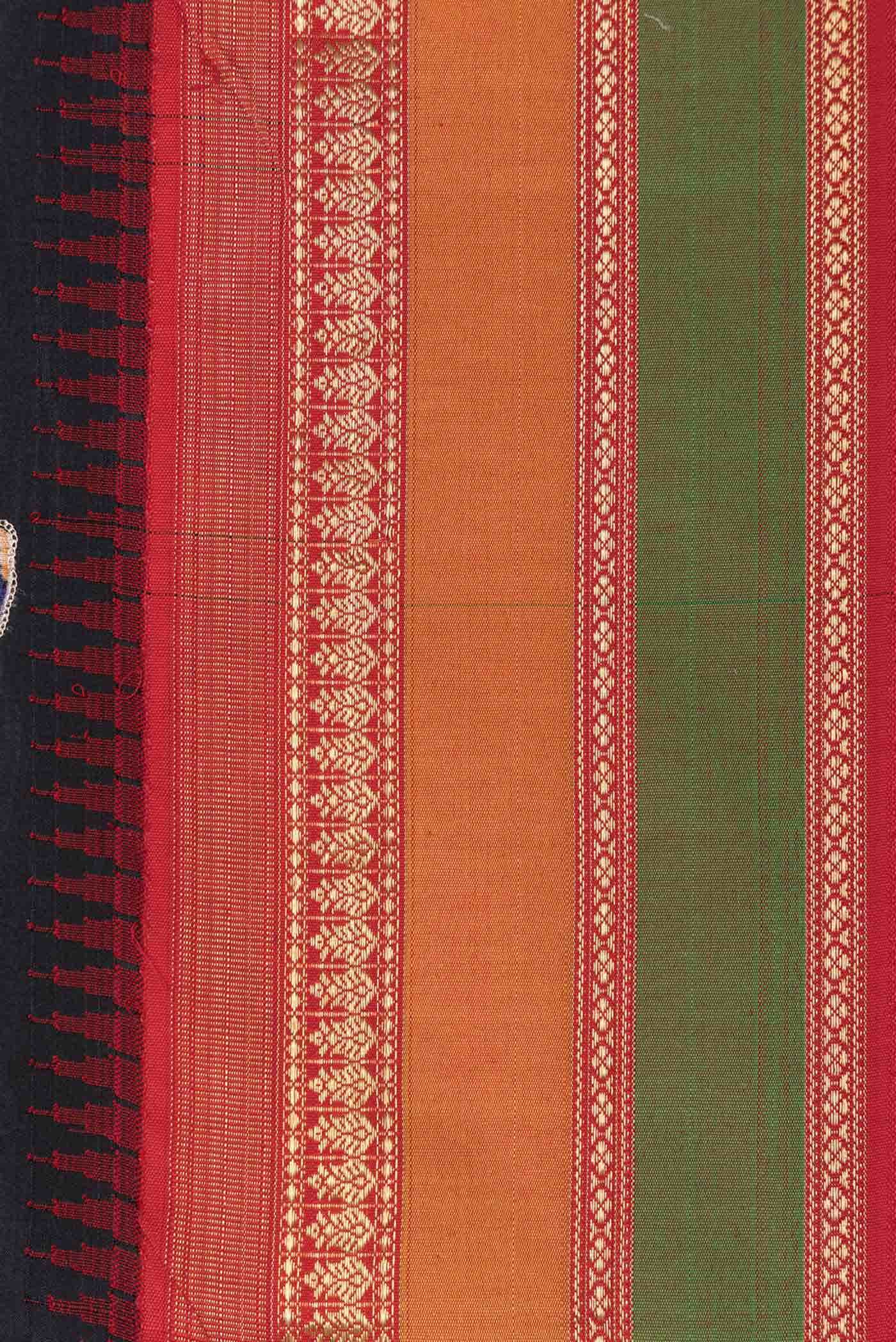 Black Kanchipuram Silk Saree