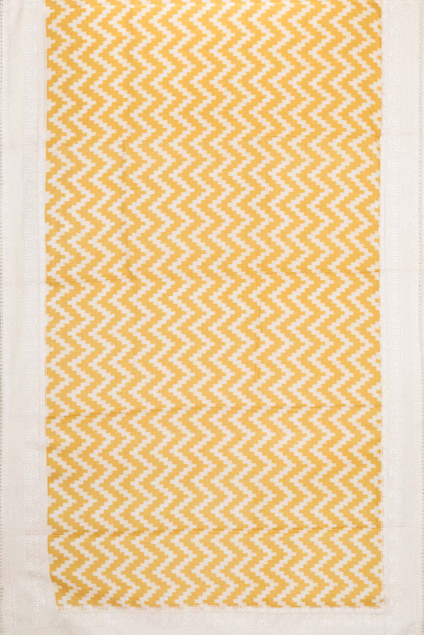 Mustard Tussar Silk Saree