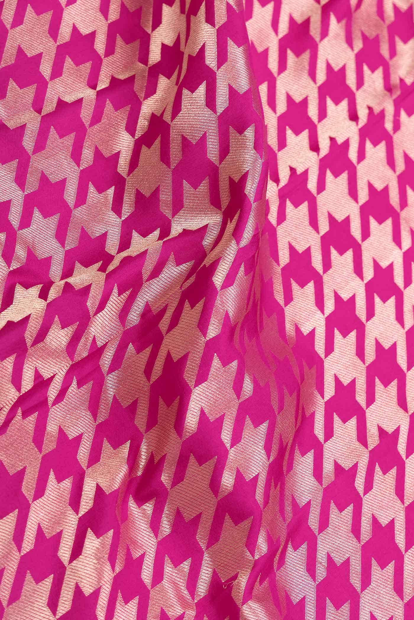 Pink Dual Tone Banarasi Silk Saree