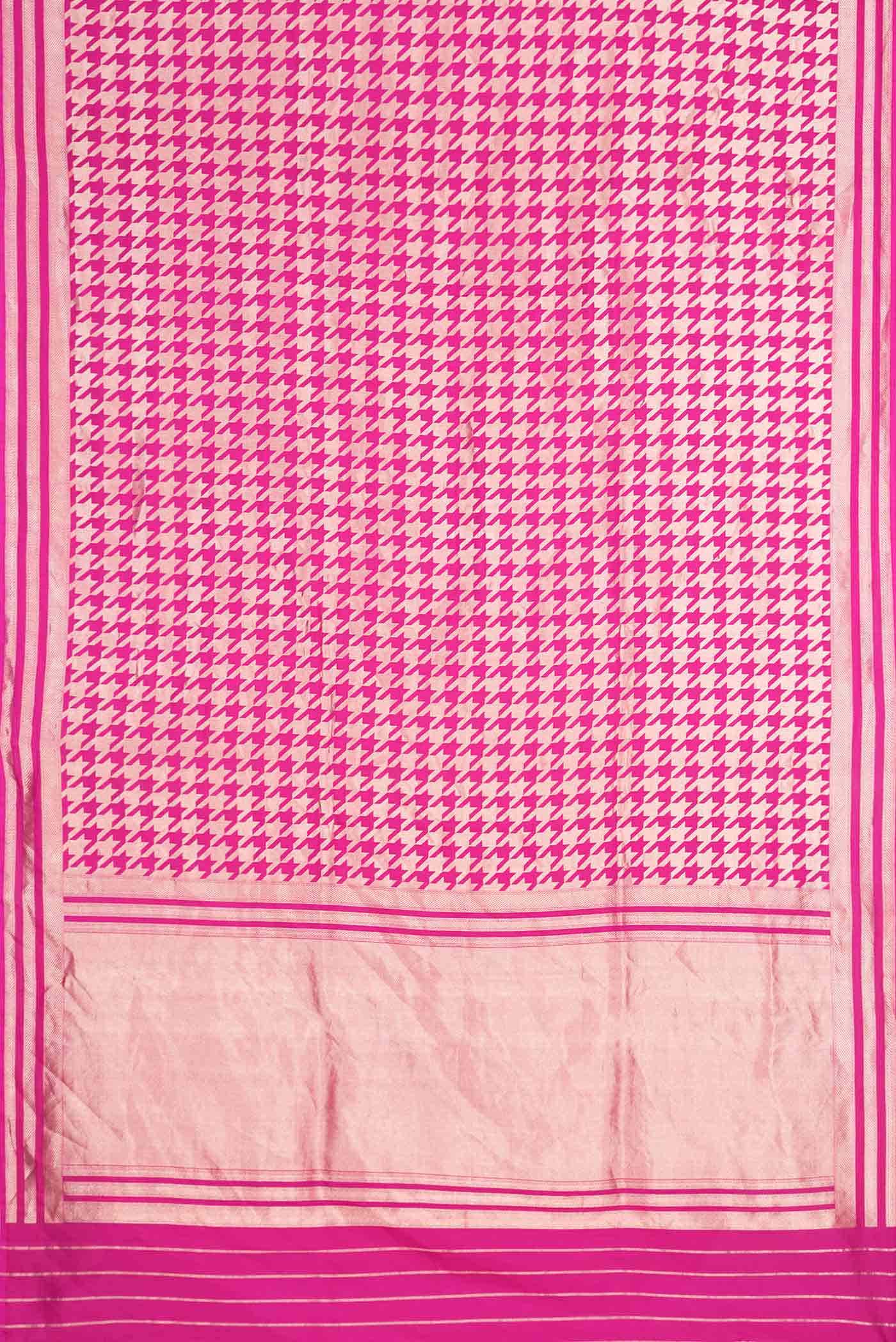 Pink Dual Tone Banarasi Silk Saree