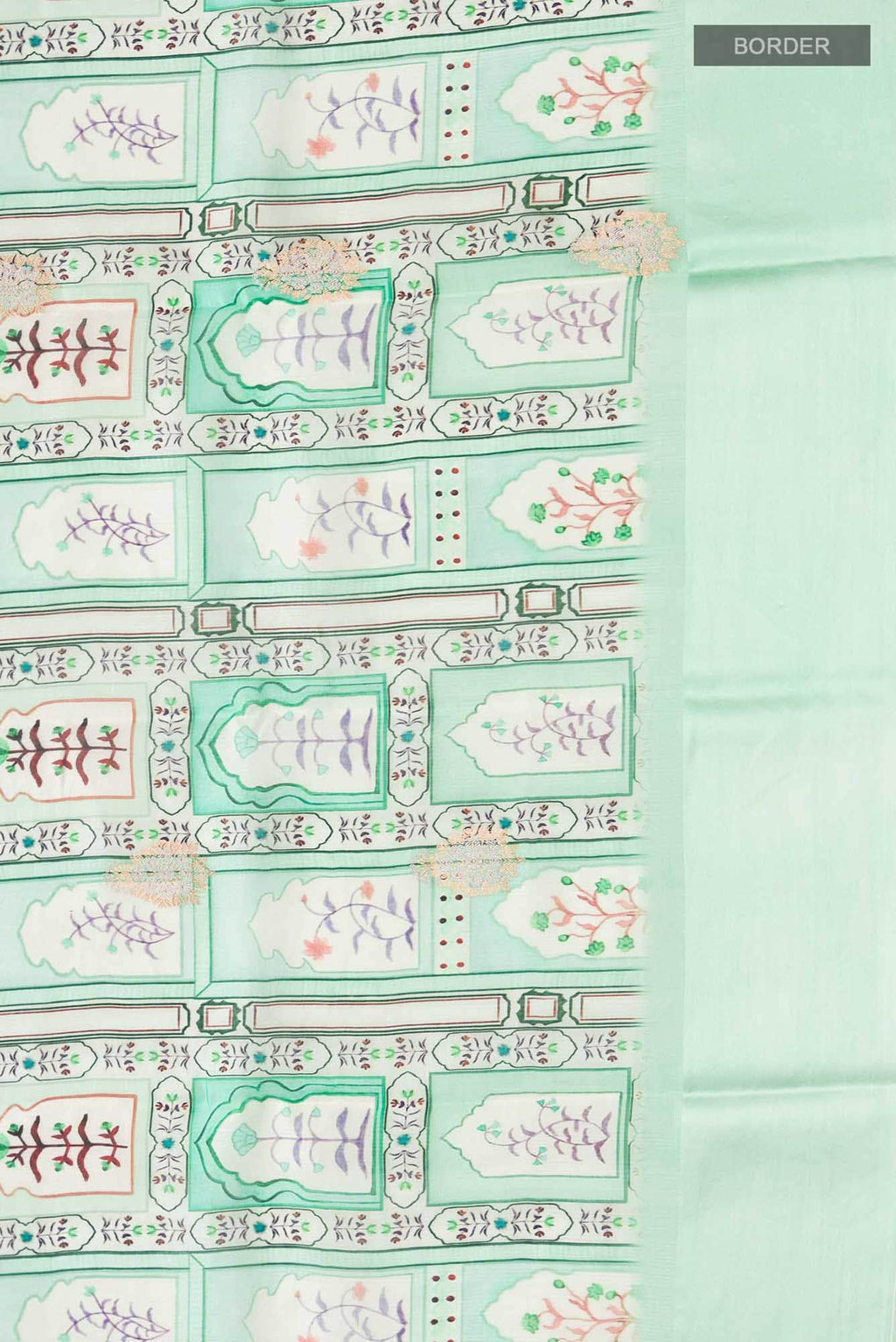 Green Tussar Silk Saree