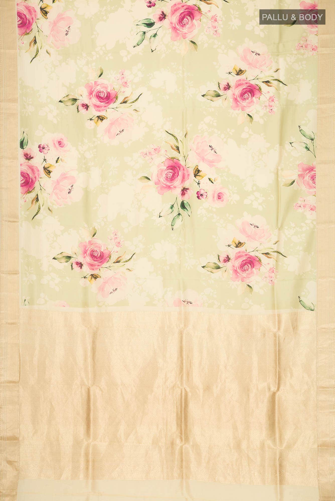 Sandal Printed Silk Saree