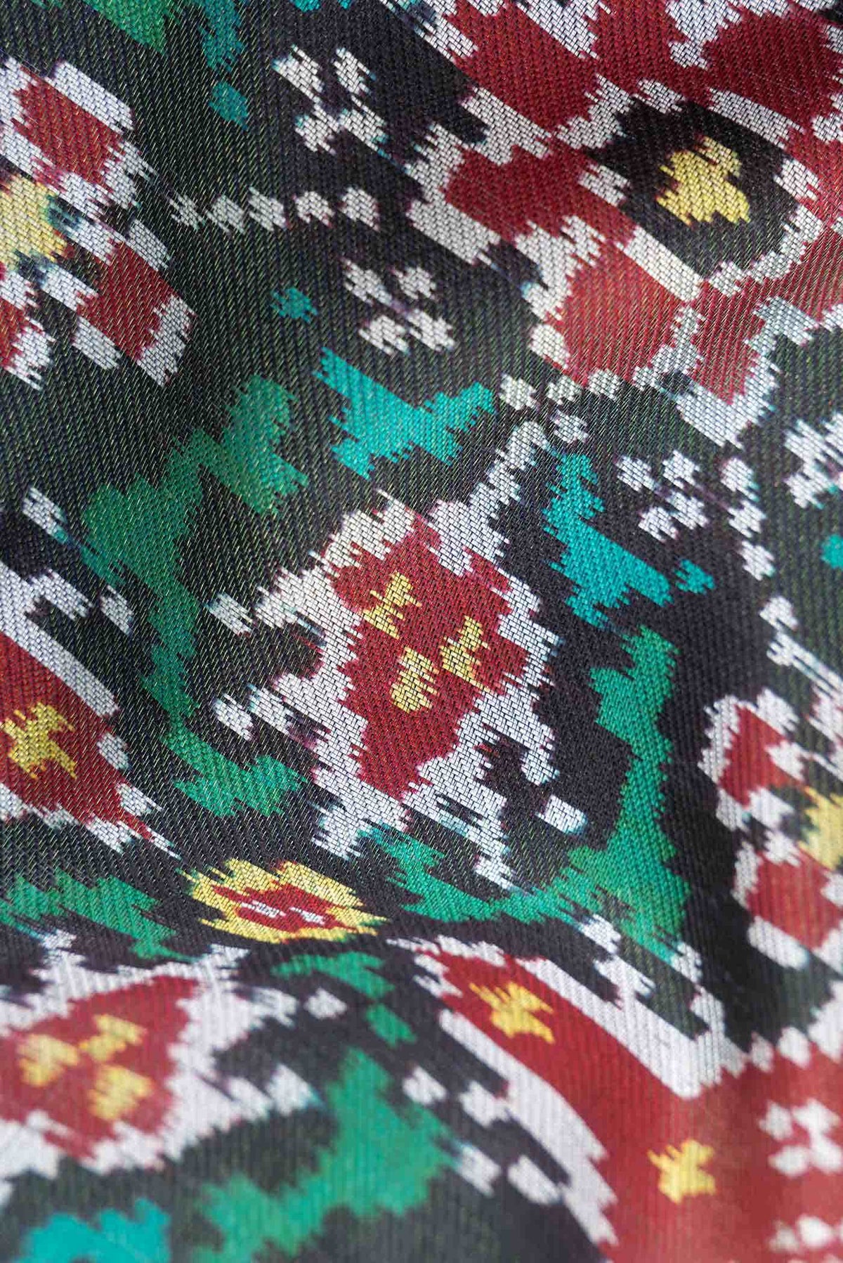 Black Double Ikat Saree