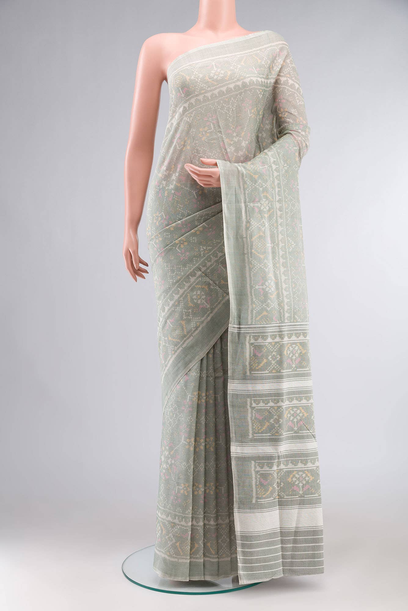 Green Rajkot Patola Silk Saree
