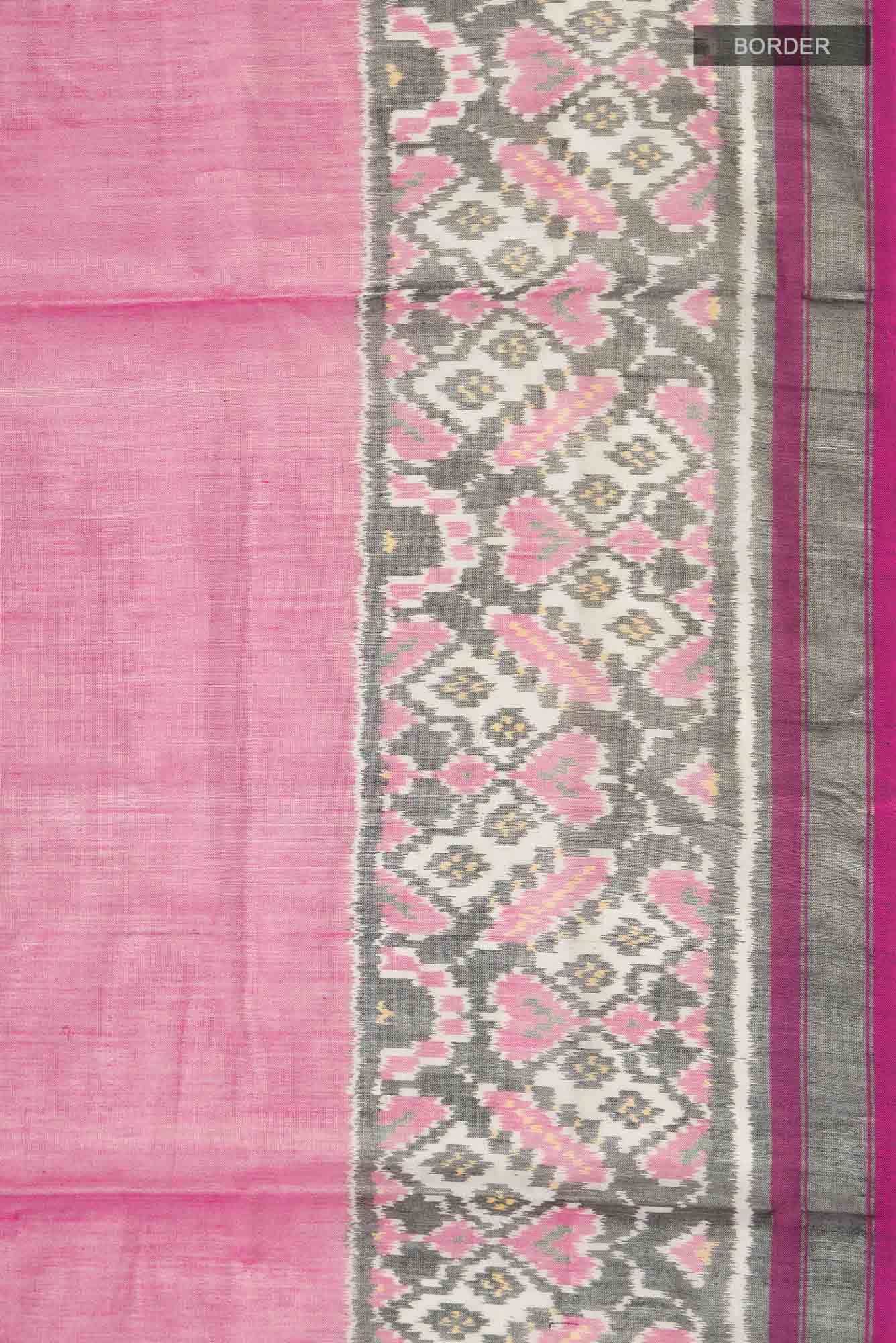 Pink Rajkot Patola Silk Saree