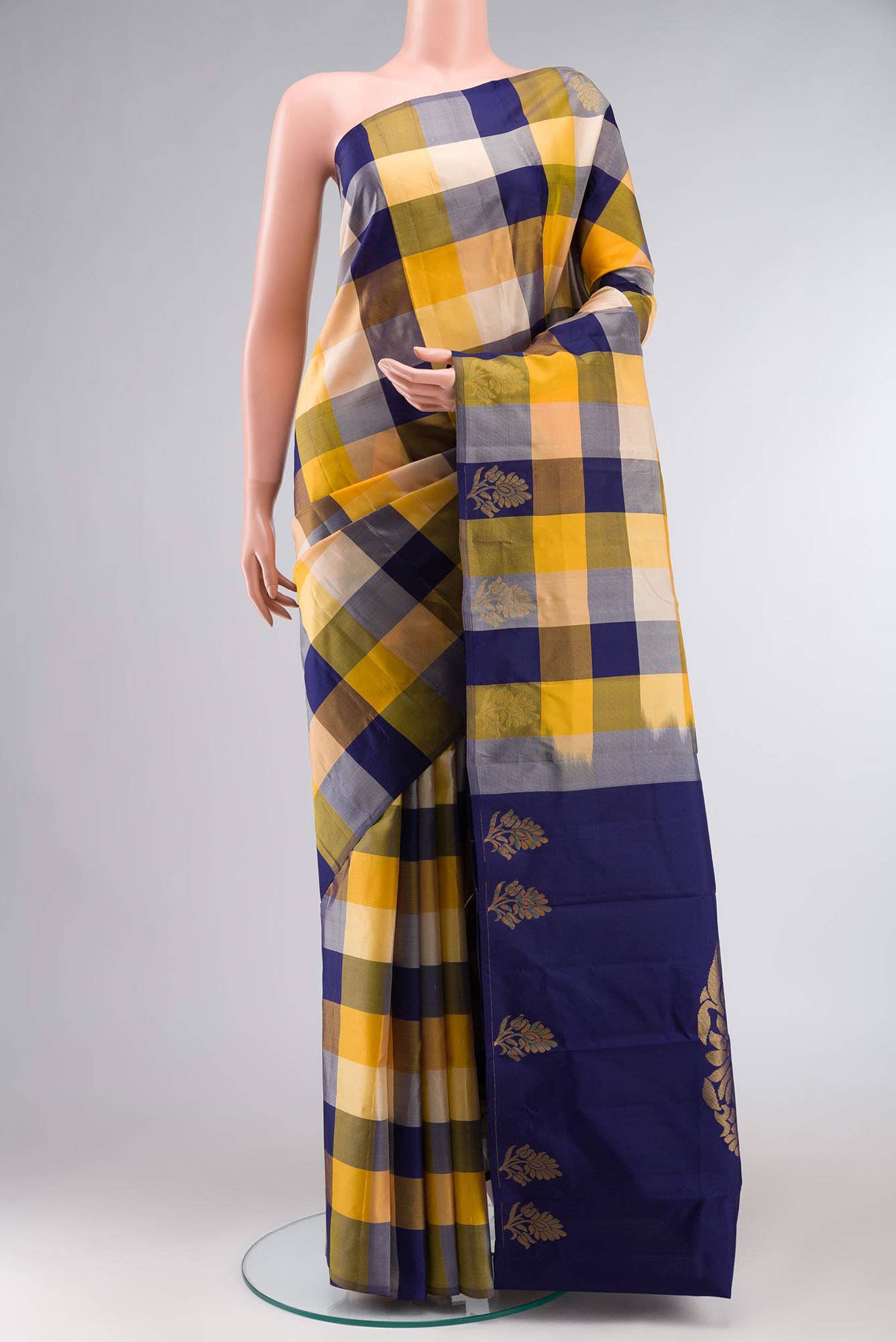 Multi Kanchipuram Silk Saree