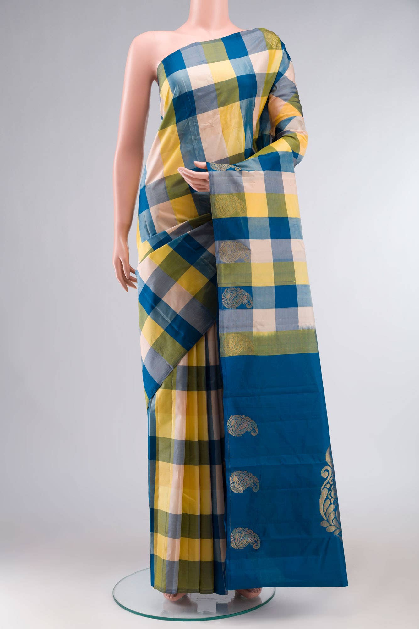 Multi Kanchipuram Silk Saree
