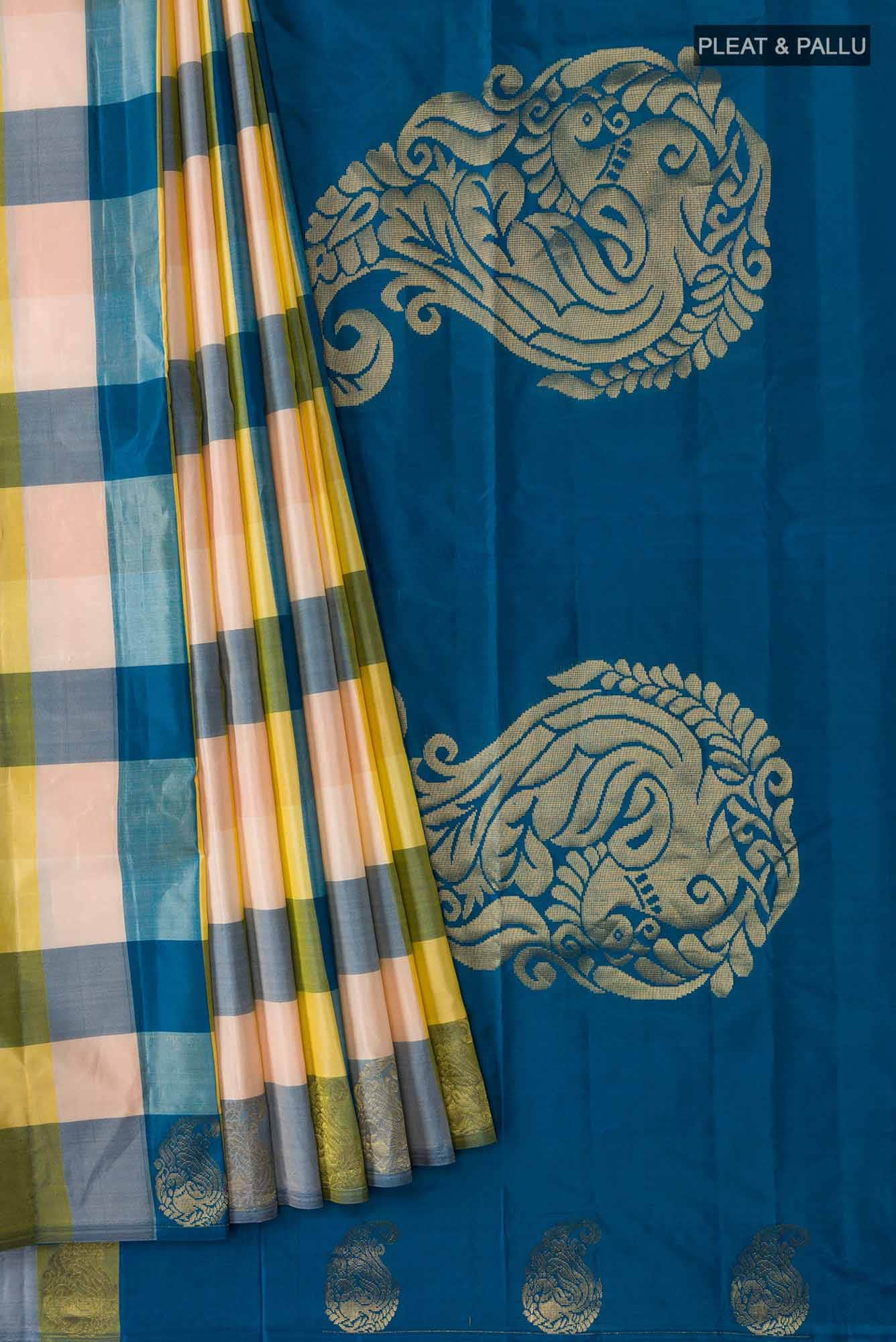 Multi Kanchipuram Silk Saree