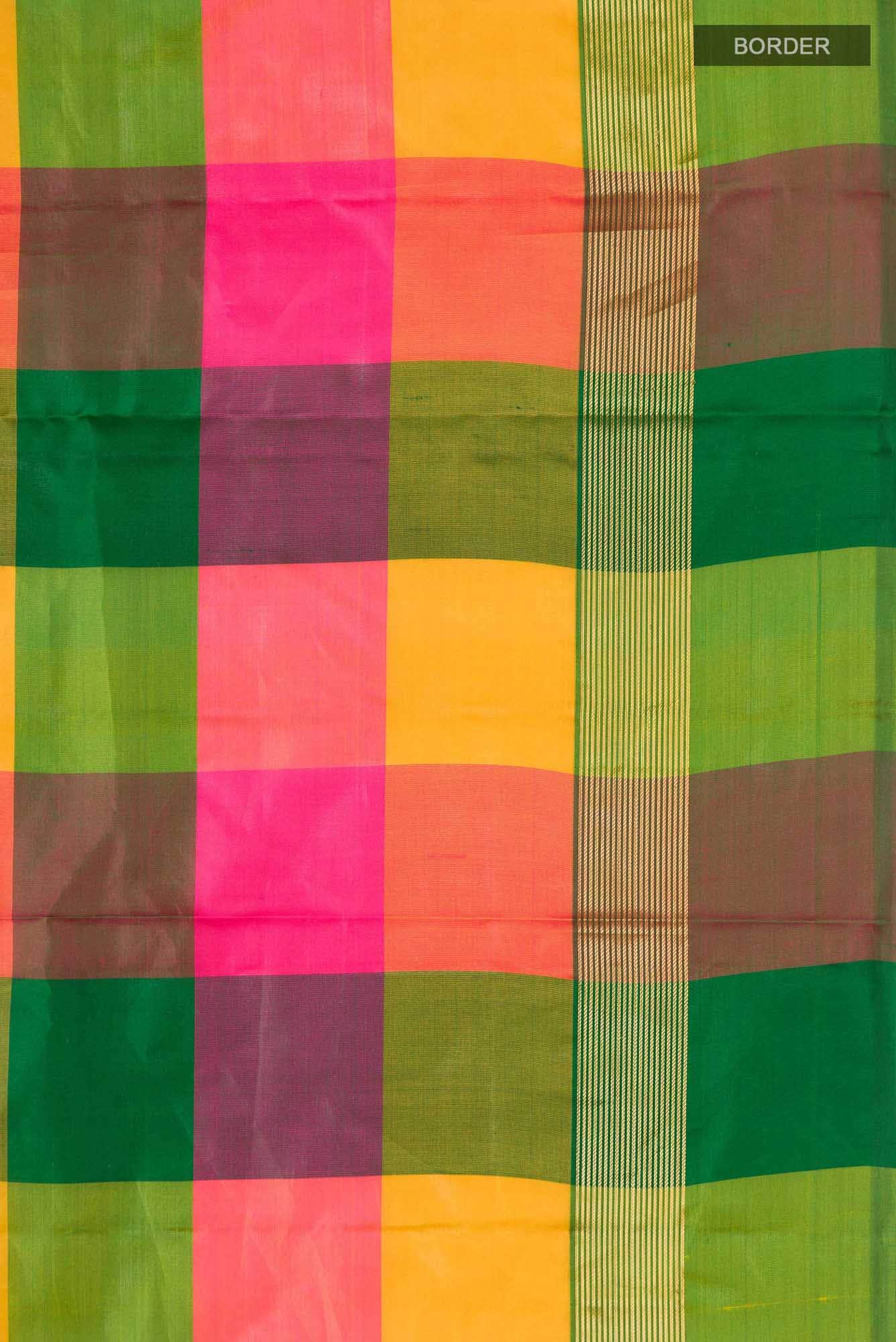 Multi Kanchipuram Silk Saree