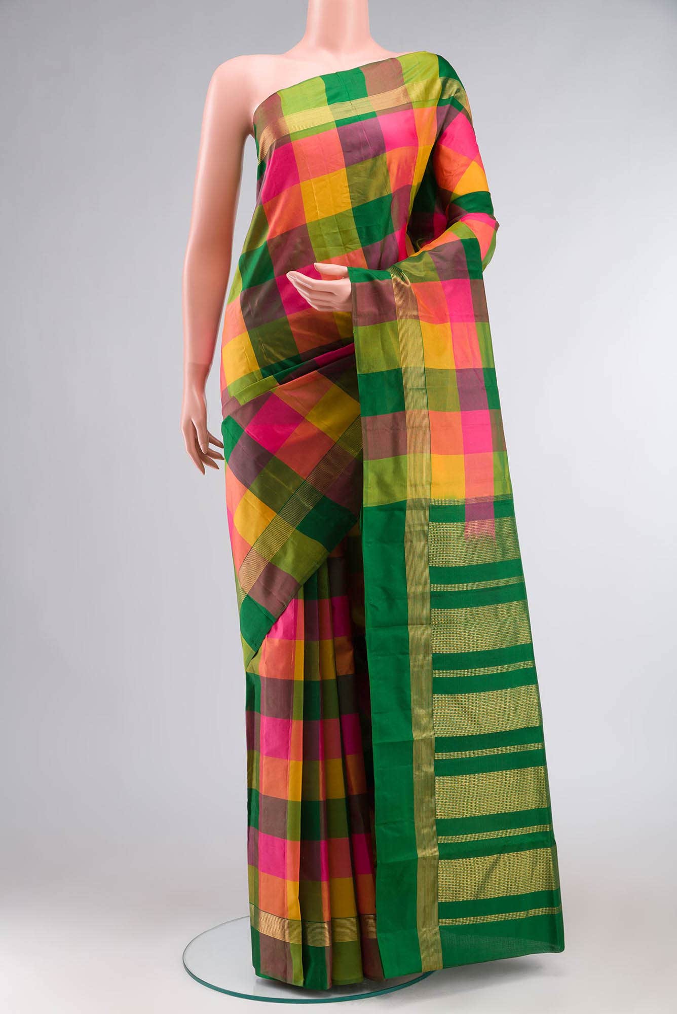 Multi Kanchipuram Silk Saree