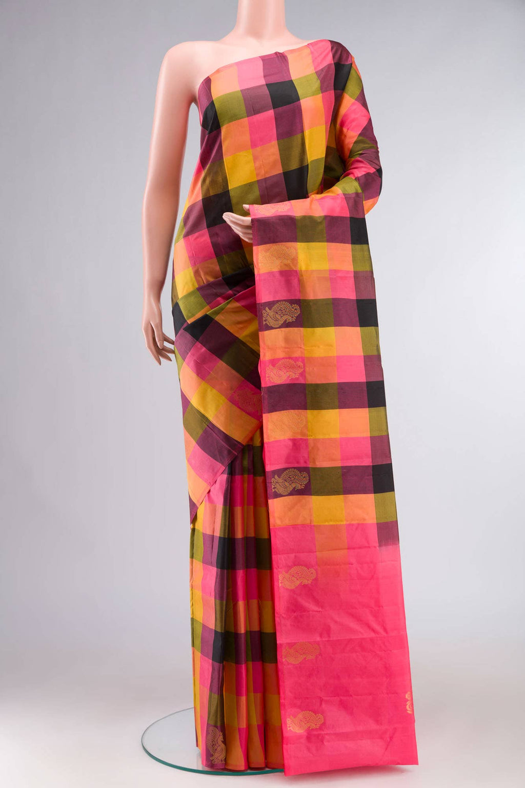 Multi Kanchipuram Silk Saree