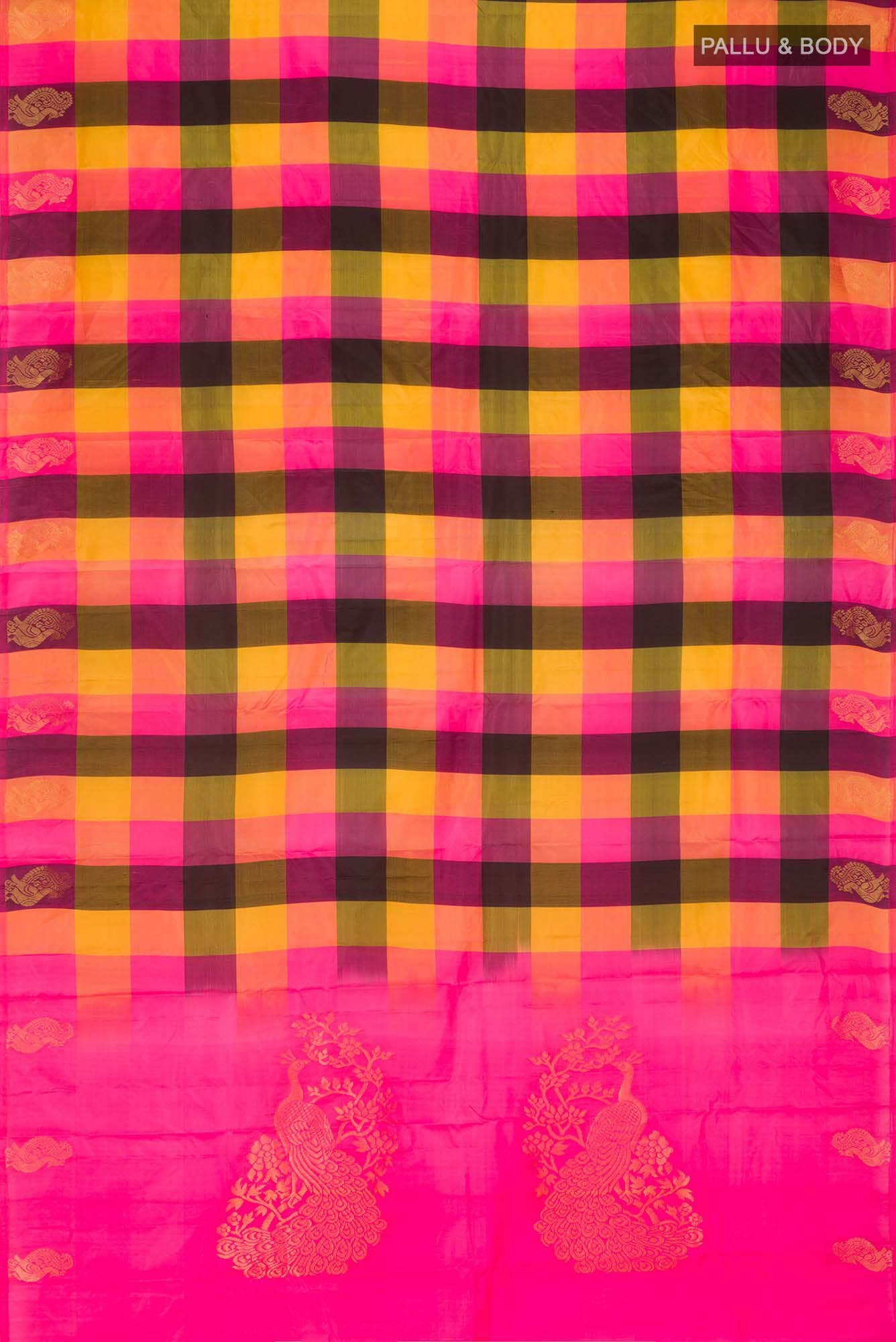 Multi Kanchipuram Silk Saree
