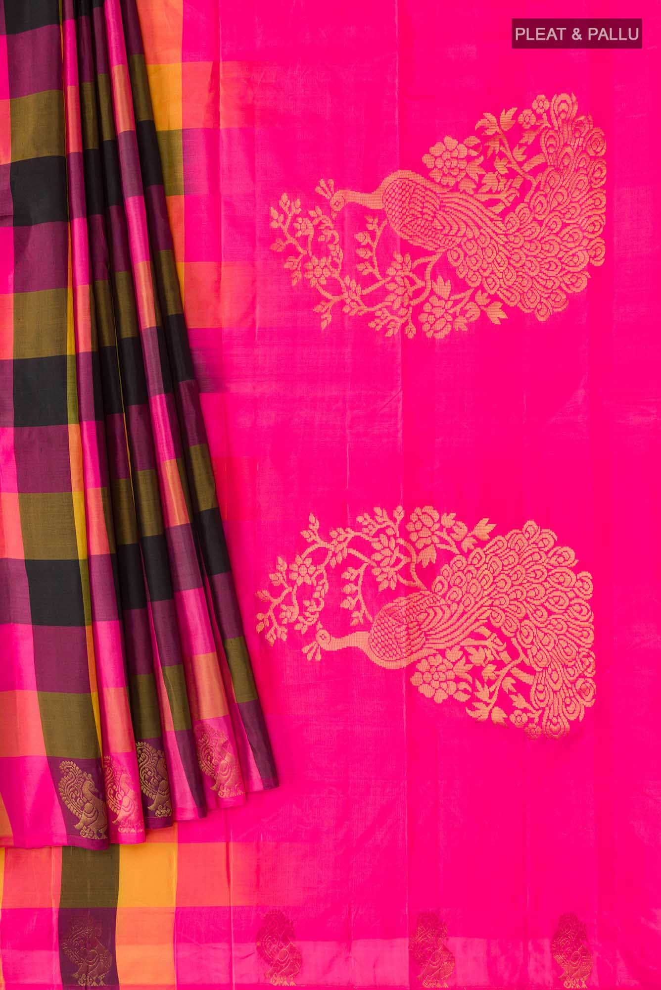 Multi Kanchipuram Silk Saree